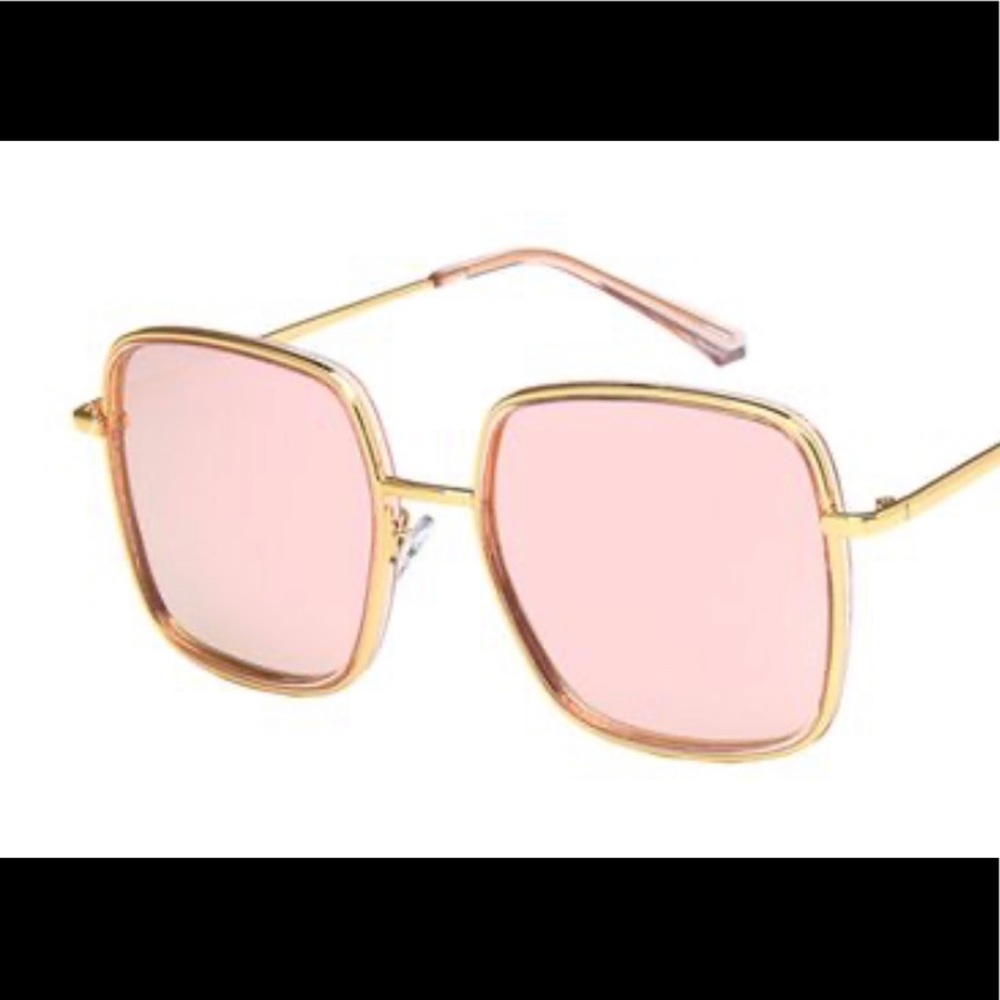 Summer gold Square sunglasses